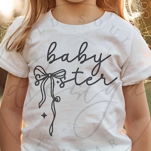 Baby Sister SVG PNG, Irmã svg, Irmãzinha svg, Baby Sis svg, Sister Squad svg, Crianças svg, Sister Era svg, Criança svg, Recém-nascido svg