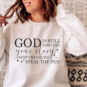God schrijft nog steeds je verhaal SVG PNG, gemaakt met een doel SVG, christelijke SVG, zelfliefde SVG, religieuze SVG, jij doet ertoe SVG geloof SVG