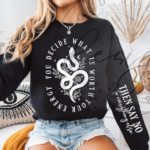 Inspirerende SVG PNG, Quote Sleeve SVG, Positivity SVG, Celestial SVG, Positive Quote SVG, Boho SVG, Mental Health SVG, Self Love SVG