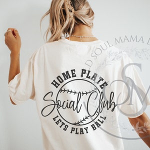 Home Plate Social Club SVG PNG, Baseball Blatt, Baseball Shirt, Baseball Mama Blatt, Hey Batter Batter Swing Blatt, Baseball Team Shirt