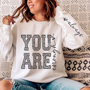 You Are Genoeg SVG PNG, inspirerende Svg, positief citaat Svg, positieve Svg, motiverende Svg, zelfliefde Svg Png, geestelijke gezondheid Svg