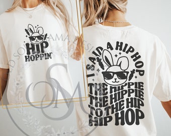 Hip Hop SVG PNG, Ostern SVG, trendige Ostern SVG, Kinder Ostern svg, Osterhase svg, Osterhase mit Sonnenbrille svg, Oster-Shirt