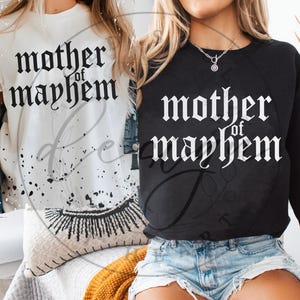 Mother of Mayhem SVG PNG, I Run A Boy Gang SVG, Boy Mom SVG, Boy Mama SVG, Skeleton SVG, Life is Better with My Boys SVG, Moederdag SVG