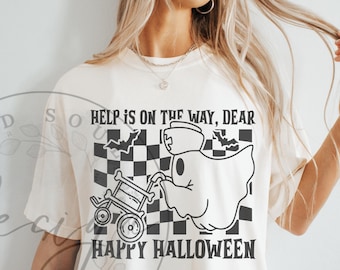 Enfermera espeluznante SVG PNG, camisetas divertidas de Halloween, enfermera de Halloween SVG, vibraciones espeluznantes SVG, regalos para enfermera SVG, archivos de corte para Cricut