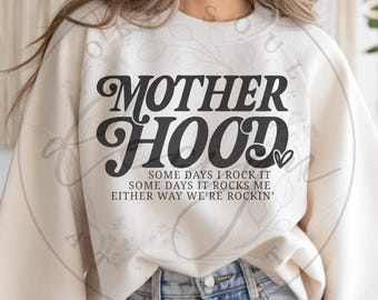 Mother Hood SVG PNG, Trendy Mama svg, Mom Life svg, Digital Graphic Mom svg, Motherhood svg, Cool Mom Club, Digital svg Download
