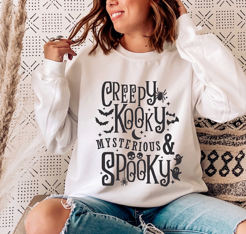 Creepy Kooky SVG PNG, Addams Family Svg, Halloween Shirt, Freaking Bats