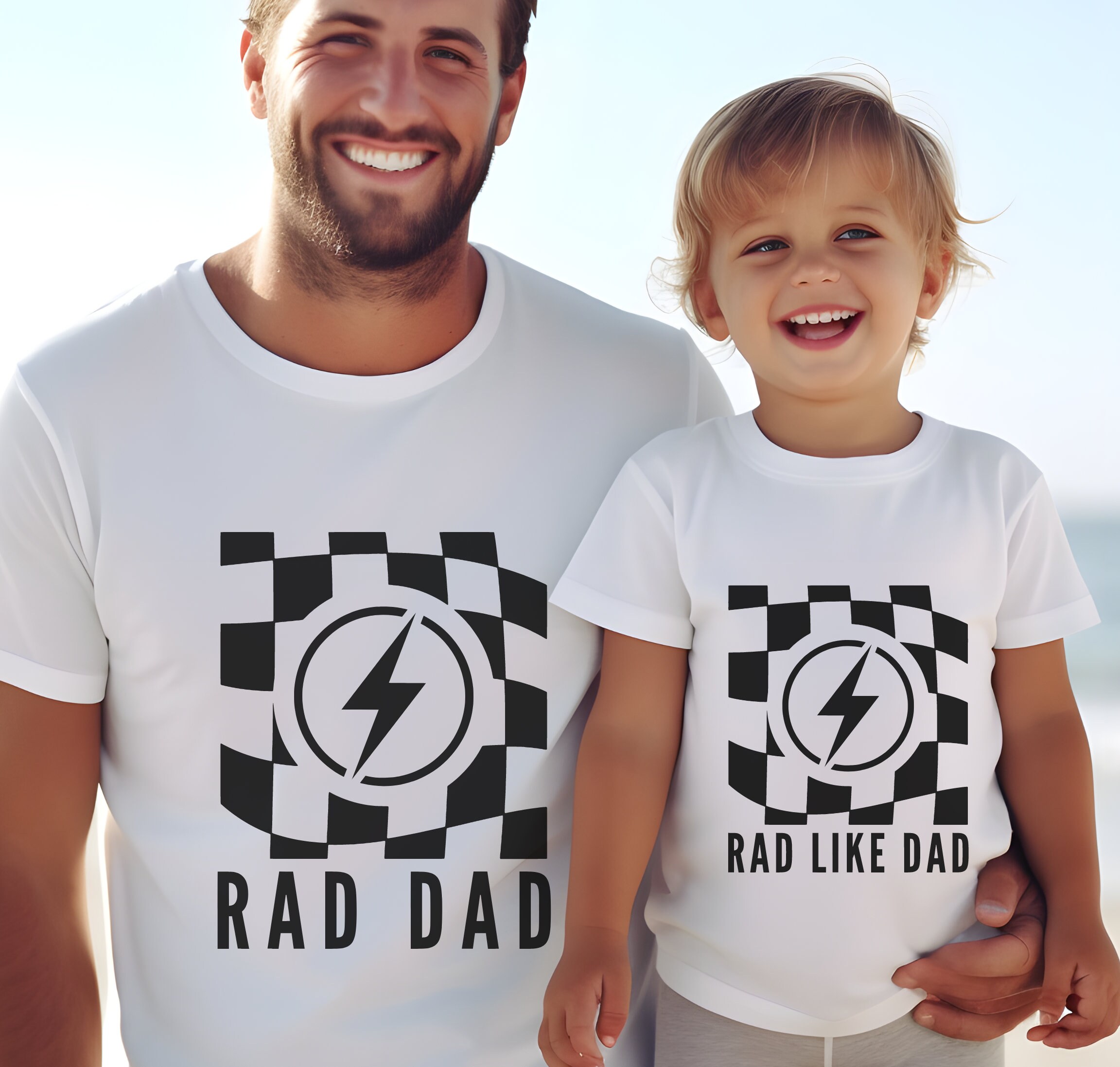 Rad Dad & Rad Like Dad Bundle SVG PNG, Father and Son Matching Svg, Dad ...