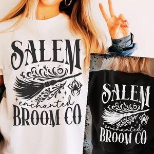 Salem Enchanted Broom Co SVG PNG, Salem Witch svg, Salem Massachusetts svg, Trendy Halloween svg, Sanderson Sister svg, Hocus Pocus svg