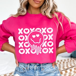 Liebe glückliches Gesicht SVG PNG, XOXO svg, Liebe Herz svg, Herz Augen glückliches Gesicht, Herz svg, Lächeln svg, Valentinstag svg, Valentines Vibes svg