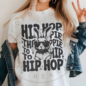 Hip Hop SVG PNG, Easter svg, Trendy Easter svg, Kids Easter svg, Easter Bunny svg, Easter Bunny with Sunglasses svg, Easter Shirt