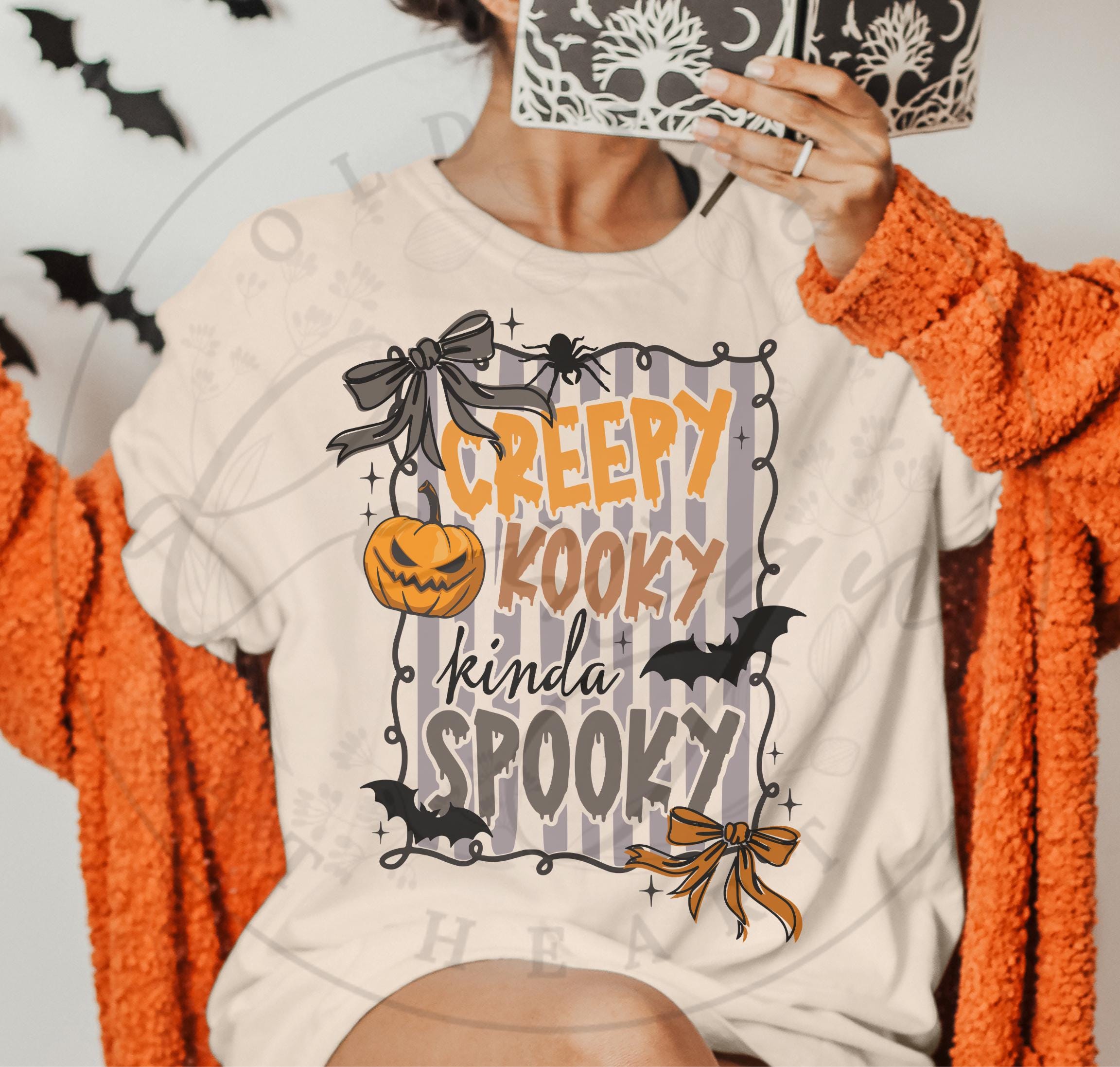 Halloween Spooky Preppy png, Retro Halloween png, Creepy Kooky Spooky png, Spooky png, Pumpkin Png, Halloween Fall Shirt png files
