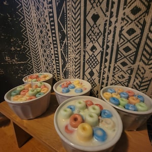 Fruit Loop Cereal Candle