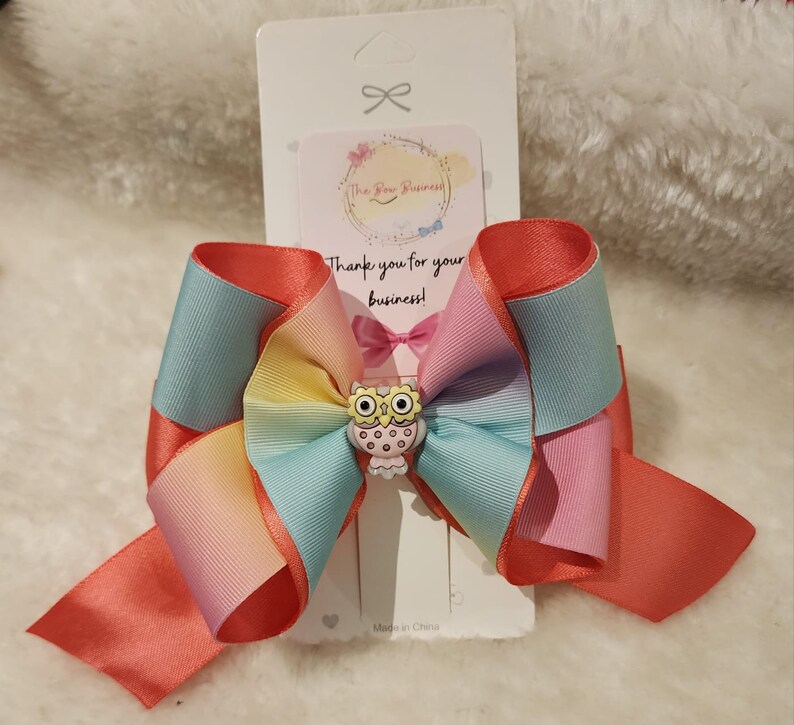 Doubled Laced With Covered Alligator Clip Hair Bows. Classic and Trendy