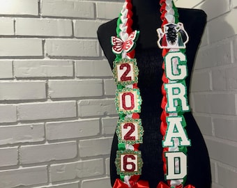 Mexican Lei Graduation Lei Graduate Lei 2026 Senior graduate Graduation Lei Promotion Gift Lei Senior Night Gift Mexico graduation lei
