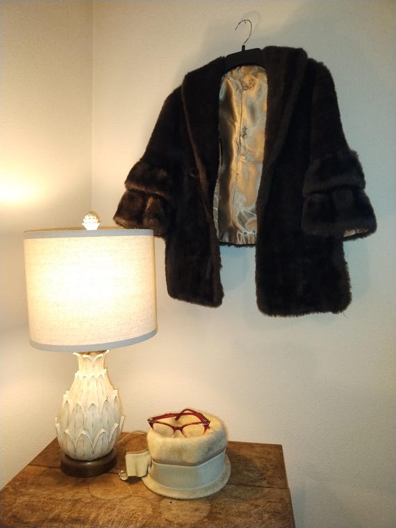 Vintage Glenoit Sears Fashions Regina Glenara by Glenoit Cape Capelet Faux  main image 4