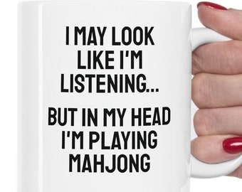 Mahjong Gift, Mahjong Mug, Funny Mahjong Gift, Mahjong Queen Gift, Mahjong King Gift, Mahjong Stocking Stuffer, Mahjong Player Gift, Mahjong