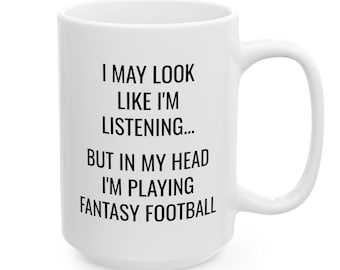 Fantasy Football Gift, Fantasy Football Mug, Fantasy Football, Fantasy Football Draft, Fantasy Football Lineup, Football Gift, Football Mug