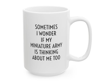 Regalo de taza de Wargamer: regalo divertido para jugadores de guerra, miniaturas del ejército, regalo de miniaturas del ejército, taza de Wargamer, taza del ejército en miniatura