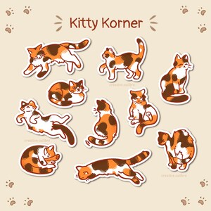 Calico Cat Stickers - Etsy Canada