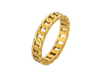 Linked Gold Ring