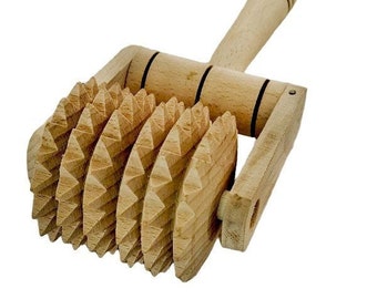 Handheld Wooden Roller Massager - Wooden Anti-Cellulite Massager - Buy Handheld Wooden Body Massager - Free Shipping