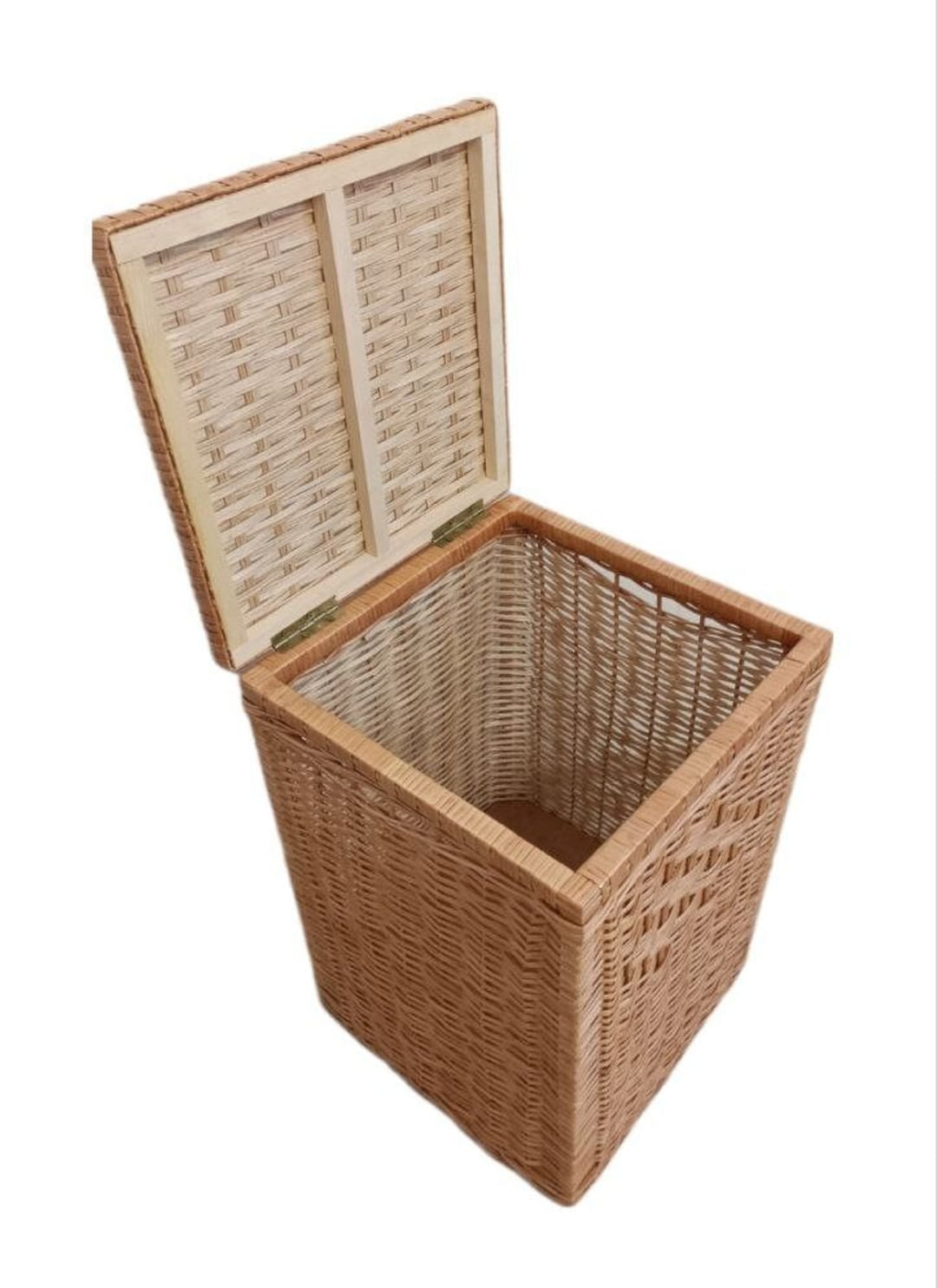 Wicker Laundry Hamper Large Wicker Laundry Basket With Lid Etsy