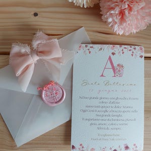 Biglietto personalizzato per auguri di Battesimo/comunione/cresima/nascita/compleanni/matrimoni