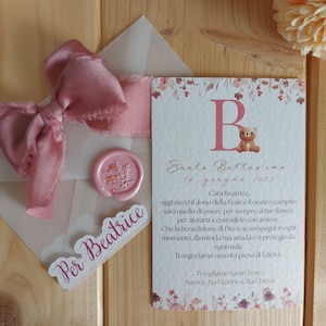 Biglietto Invito Comunione Bambino Fatto A Mano - Feste - Biglietti... | Su MissHobby - Foto 7