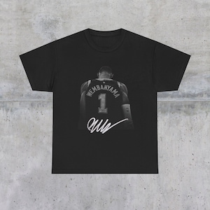 Victor Wembanyama Signature Tshirt | NBA, Basektball, Fashion, Spurs, Gifts for boys and men