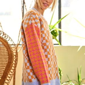 Patchwork Oversized Sweater image 3