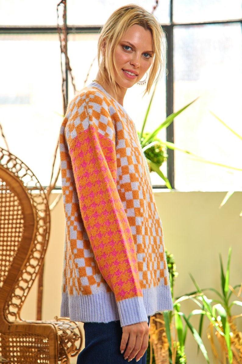 Patchwork Oversized Sweater image 3