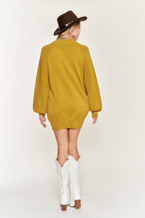mustard yellow sweater dress Amara" Sweater Dress  Dressinvain