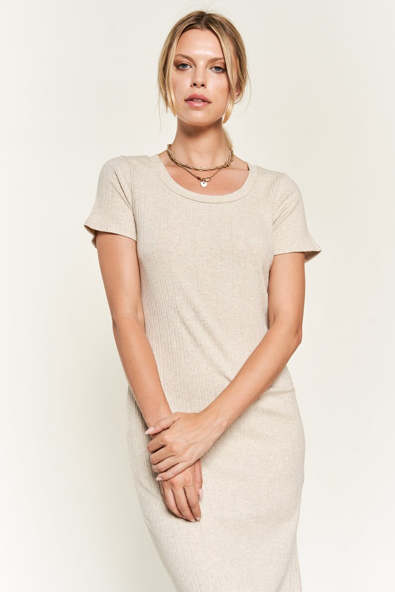 Short Sleeve Slim Fit Dress image 4