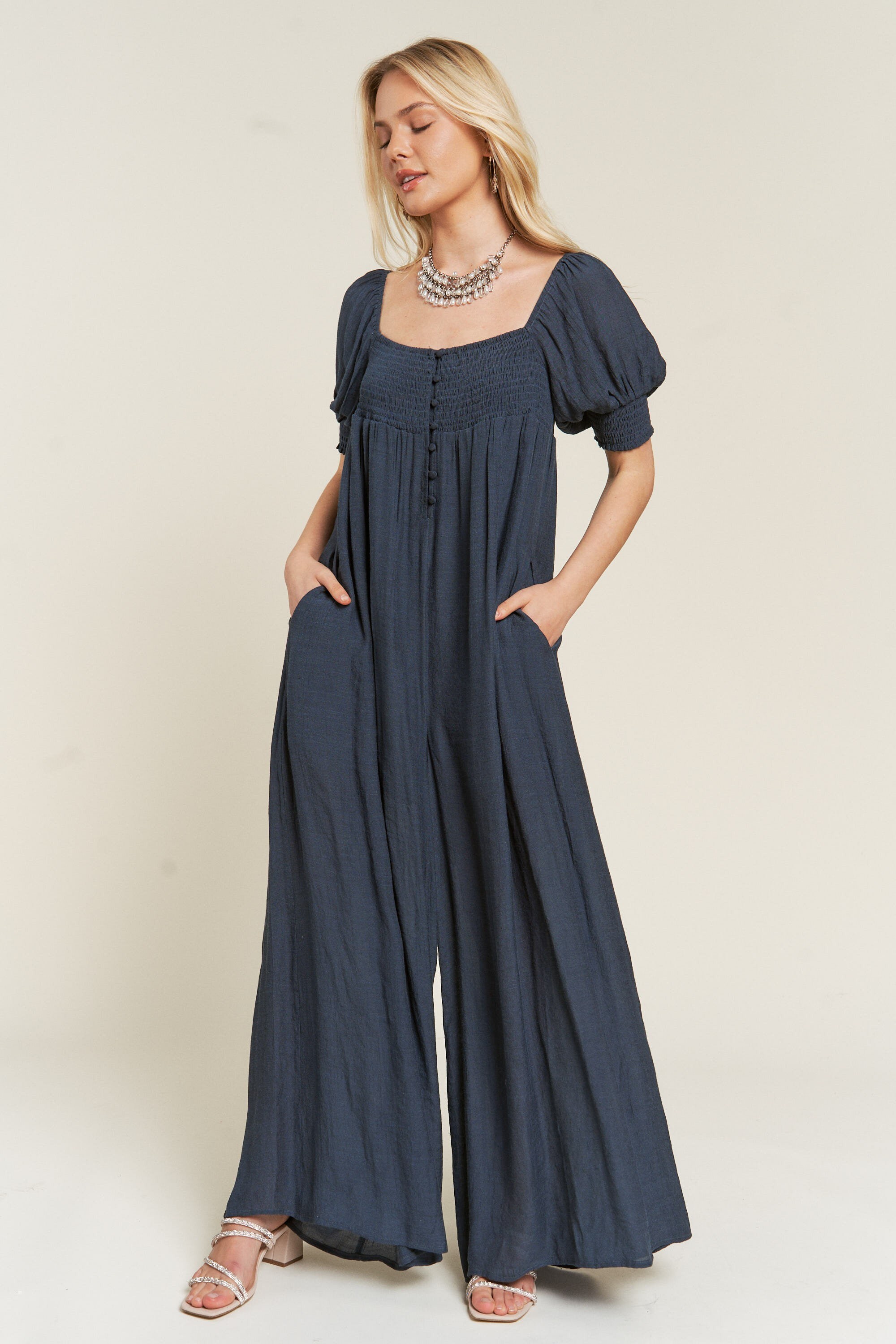 Smocked Maxi Jumper-Multi main image 1