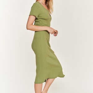 Short Sleeve Slim Fit Dress image 5