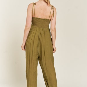 Smocked Tie Strap Jumpsuit image 10