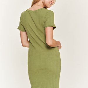 Short Sleeve Slim Fit Dress image 6