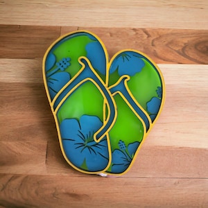 Beach life flip flops night light
