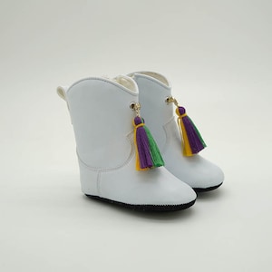 Baby Majorette Marching Bootie - Mardi Gras - Sizes 2-7