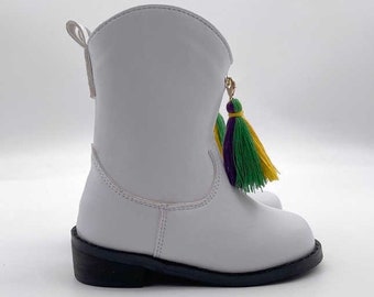 Patented Child Majorette Marching Boots w/ Heel