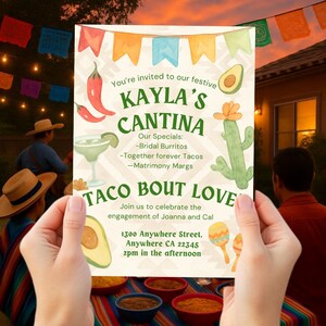 EDITABLE Fiesta Invitation/ Mexican Themed Party Invitation