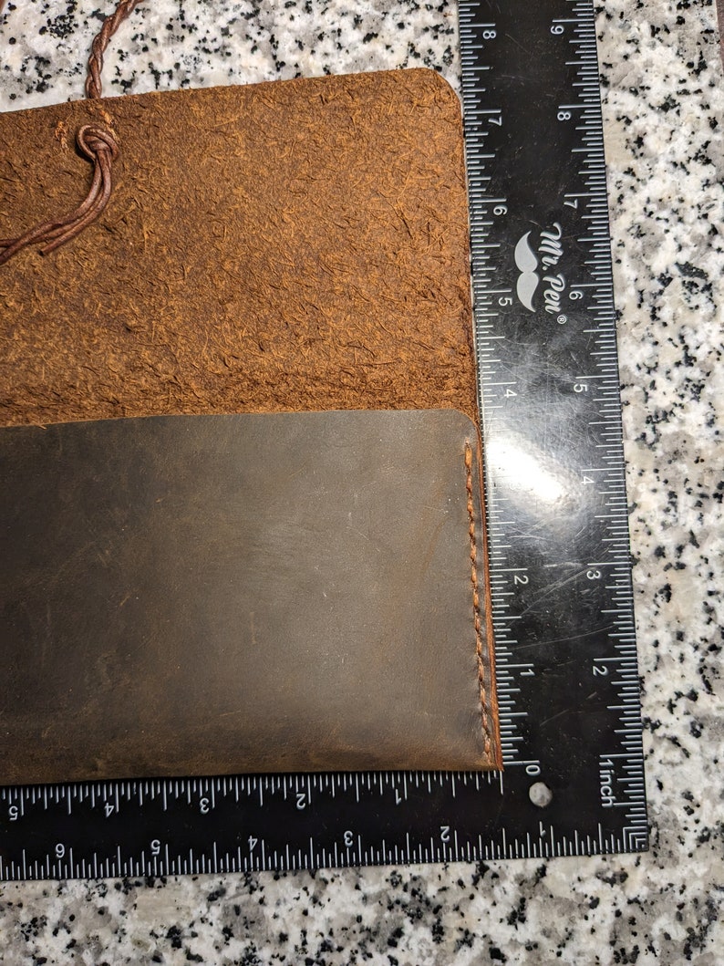 Leather Utility Pouch Large Personalized Handmade in New Hampshire