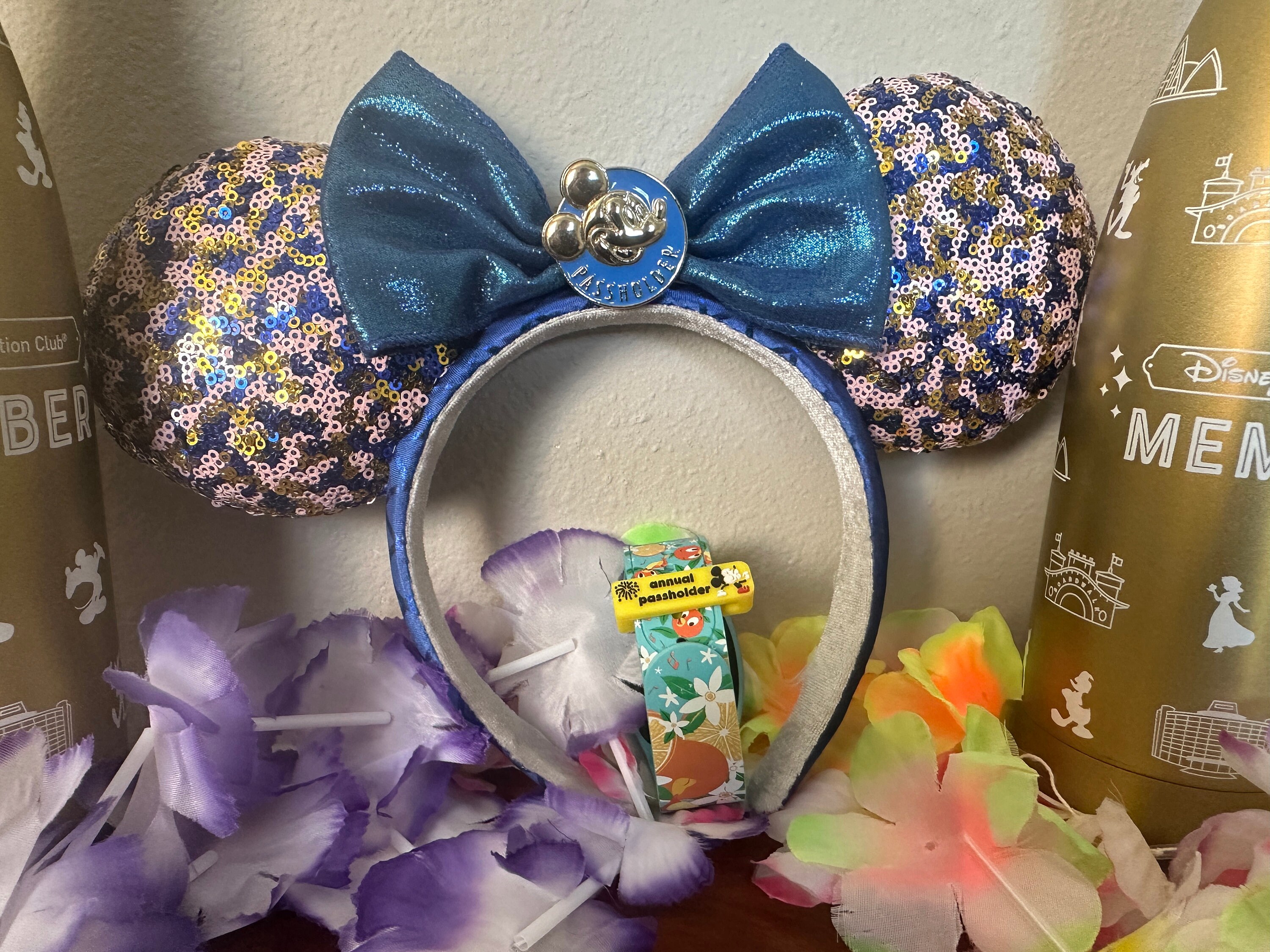 NWT Mickey Ears Headband Annual Passholder Walt Disney World Exclusive Annual Passholder Minnie Mouse  main image 3