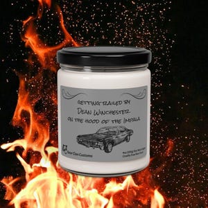 Supernatural Dean Winchester Inspired Soy Wax Candle - Sizzling Romance on the Impala