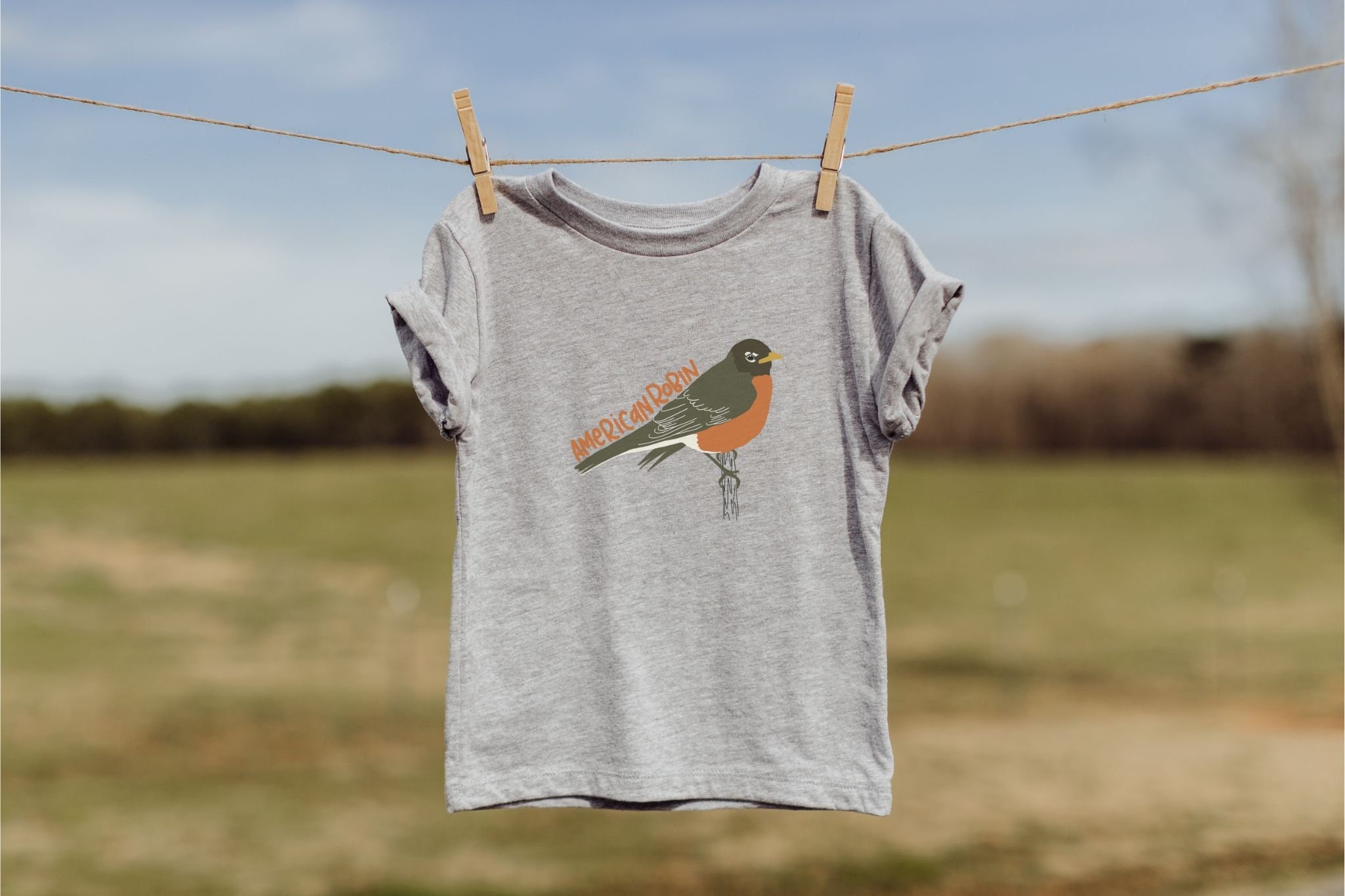 Camisa de pájaro para niños pequeños / camiseta de robin / camisa de vida silvestre para niños / Camiseta de naturaleza fresca / Criaturas del bosque / Regalo de cumpleaños de la naturaleza / t educativa