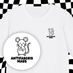 Fuck AfD | Fuck NZS | Anti AfD | Antifa | Against the Right | Women's T-Shirt | Men's T-Shirt | Birthday Gift | "Antifascism Mouse"