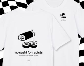 Anti Afd | Fck Nzs | Fck Afd | Antifascismo | Maglietta con scritta | Stampa su maglietta | Maglietta "No Sushi ai razzisti"