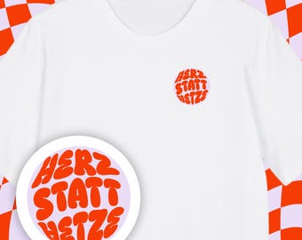 T-Shirt Fck Nzs | T shirt saying | T-shirt “Heart instead of agitation” | T Shirt Print | Anti Afd | Fck Nzs | Fck Afd | Anti-Fascism | Against Racism