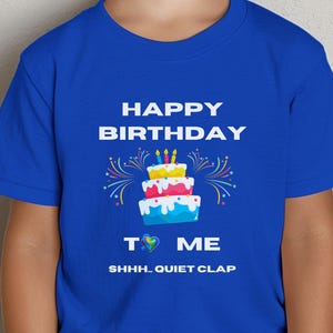 Divertente regalo di compleanno per autistici, compleanno di un bambino autistico, compleanno di un bambino autistico, maglietta per giovani con ansia da rumore, maglietta per l'ansia scolastica, maglietta per il compleanno di un bambino autistico