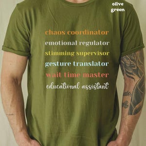 Autism educational assitant shirt for autism awareness, autism educator, autistic pride shirt, educate autism shirt, neurodiversity shirt